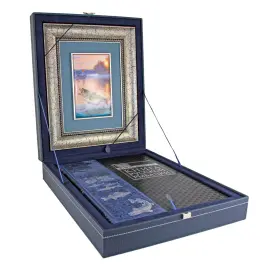 Подарочный набор "Дикий судак" с книгой "Большая книга русской рыбалки" и панно